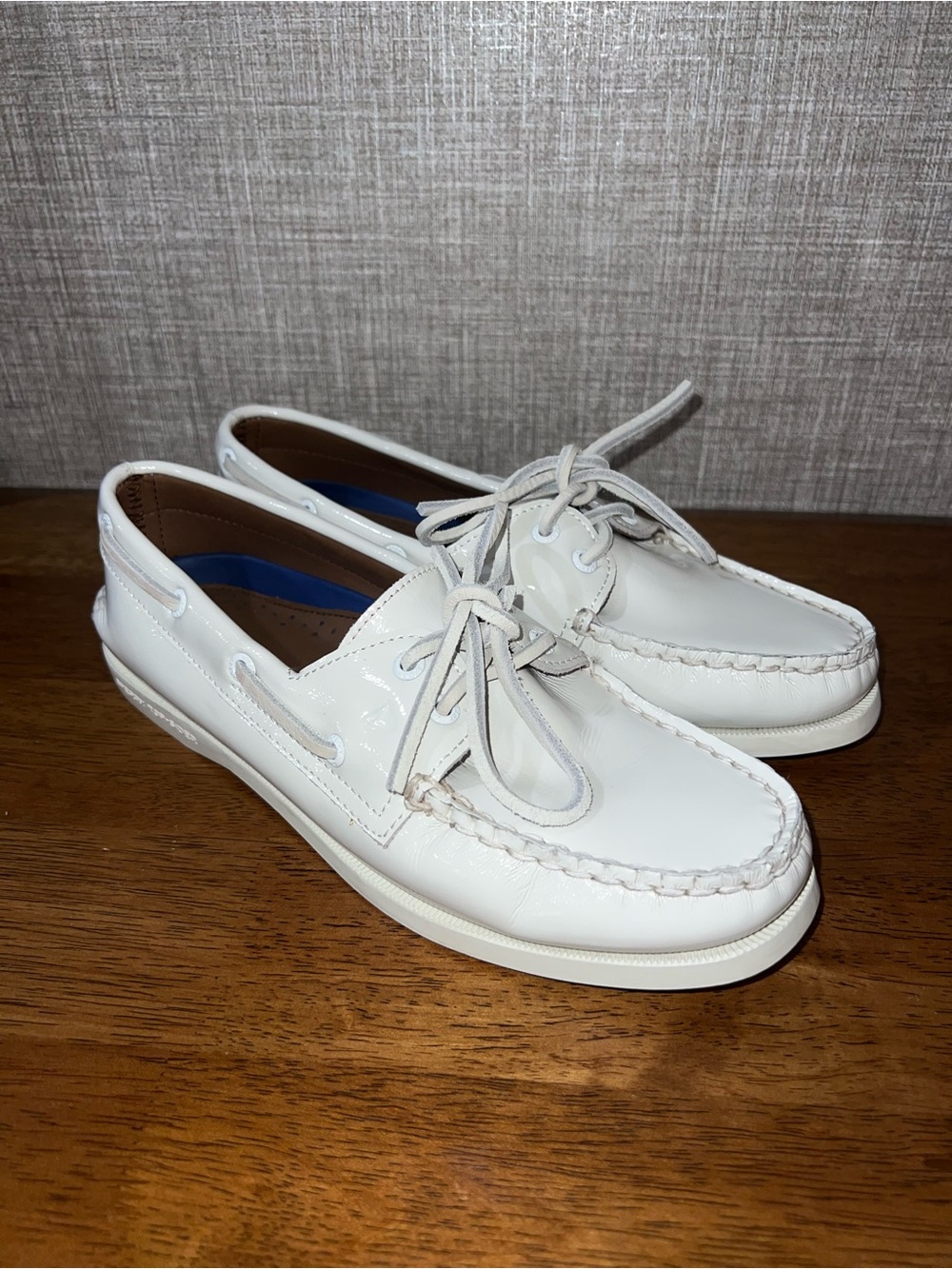 Sperry Top-Sider Boat Shoes White Patent Leather